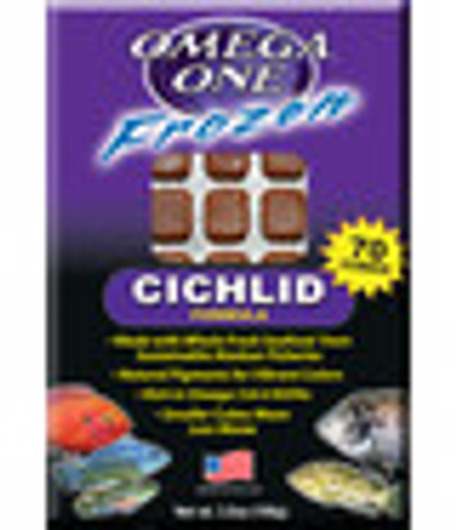 Omega One Frozen Cichlid Formula Fish Food 3.5 oz