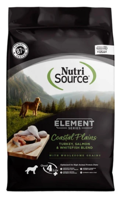 Nutrisource Element Series Coastal Plains Recipe Turkey, Salmon & Whitefish High Animal Protein Dog Food