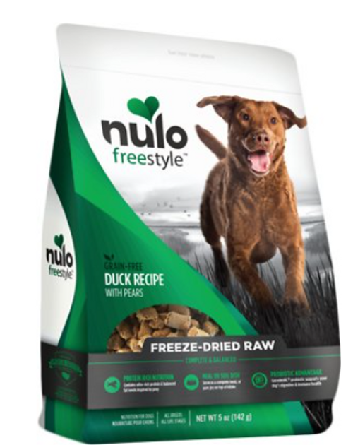 Nulo Freestyle Freeze-Dried Grain-Free Duck & Pear Dog Food 5 oz