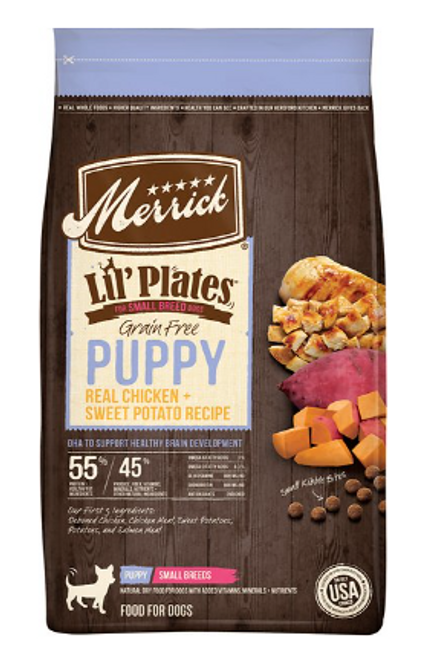 Merrick Lil' Plates Grain-Free Small Breed Puppy Dry Dog Food 4 lb