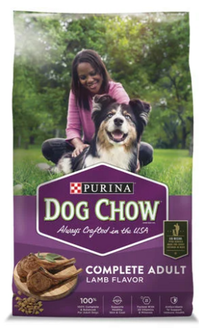 Purina Dog Chow Complete Adult Lamb Recipe Dry Dog Food 44 lb