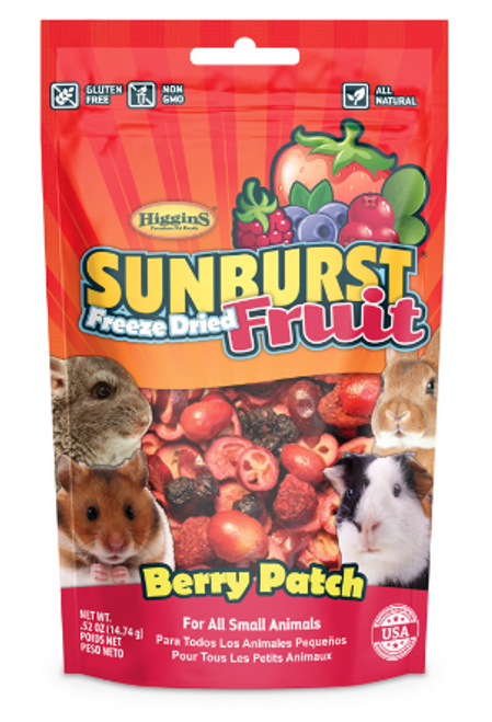 Higgins Freeze-Dried Fruit Berry Patch Small Animals Treats .5 oz