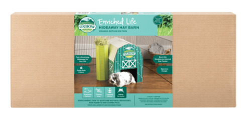 Oxbow Enriched Life Hideaway Hay Barn Small Animal Hideout 