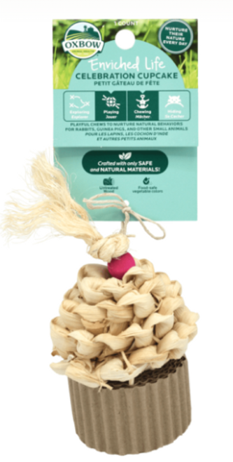 Oxbow Enriched Life Celebration Cupcake Small Animal Chew Toy 