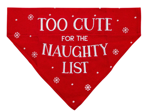 Pearhead Holiday Naughty List Pet Bandana