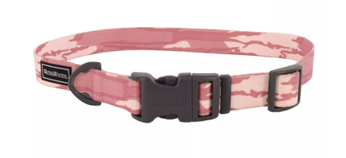Coastal Pet Products Water & Woods Pink Camo Adjustable Dog Collar