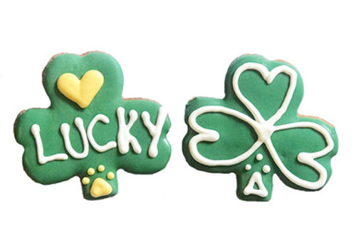 Pawsitively Gourmet St. Patrick's Day Shamrock Dog Cookie