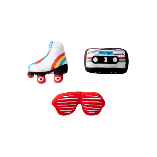 Pet Fringe Studio 80's Icons Plush Dog Toys 3 pk