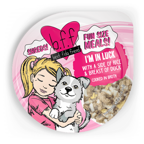 Weruva B.F.F. Fun Size Meals I'm in Luck with a side of Rice & Breast of Duck Cooked in Broth Wet Dog Food
