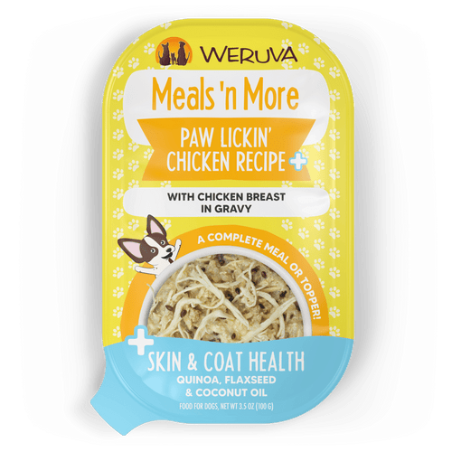 Weruva Meals 'N More Paw Lickin' + Skin & Coat Chicken Recipe with Chicken Breast in Gravy Wet Dog Food