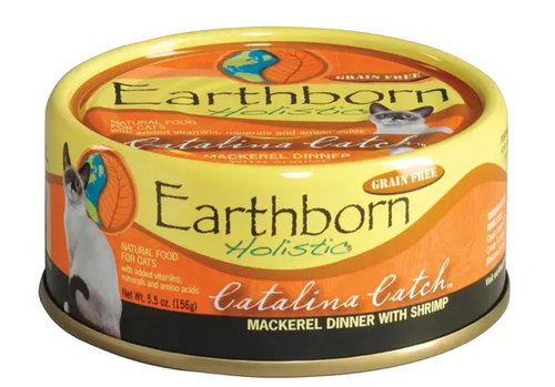 Earthborn Holistic Catalina Catch Mackerel Dinner With Shrimp Grain-Free Natural Canned Cat & Kitten Food