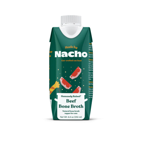 Made By Nacho Humanely-Raised Beef Bone Broth Topper for Cats 8.4 oz