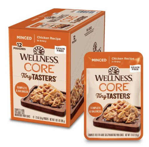 Wellness CORE Tiny Tasters Minced Chicken Wet Cat Food Pouch