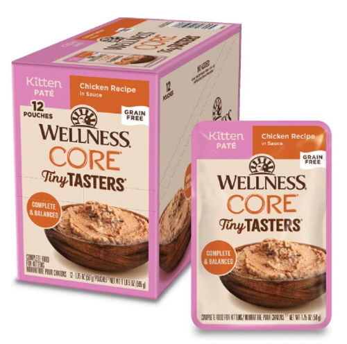 Wellness CORE Tiny Tasters Grain-Free Chicken Pate Wet Kitten Food