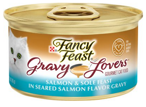 Fancy Feast Gravy Lovers Salmon & Sole Feast In Seared Salmon Flavor Gravy Canned Cat Food