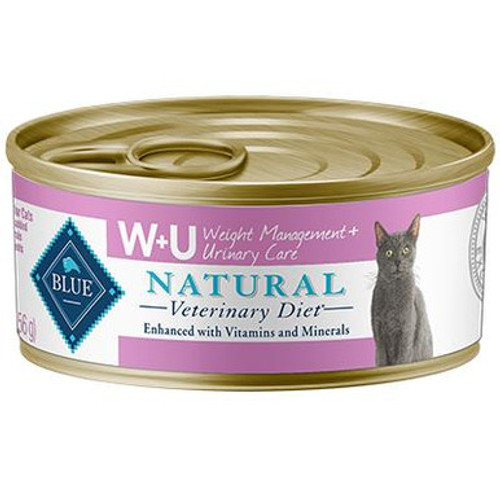 BLUE Natural Veterinary Diet W+U Weight Management + Urinary Care for Cats - Canned
