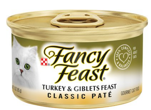 Fancy Feast Classic Pate Turkey & Giblets Dinner Canned Cat Food