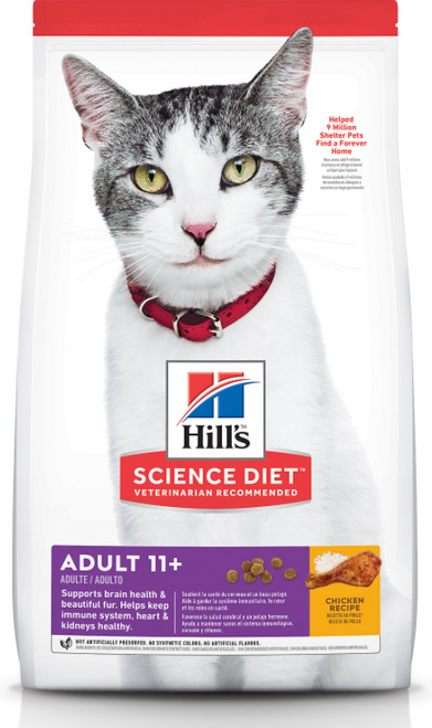 Hill's Science Diet Adult 11+ Chicken Recipe Dry Cat Food