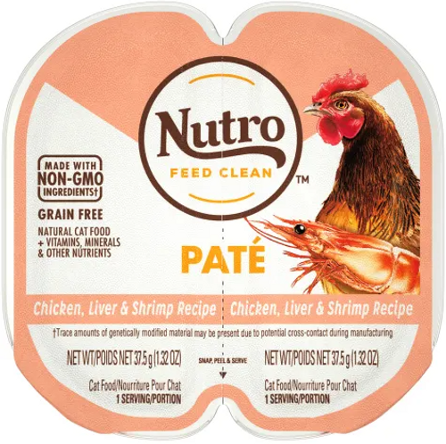 Nutro Perfect Portions Real Chicken, Liver, & Shrimp Pate Grain-Free Wet Cat Food