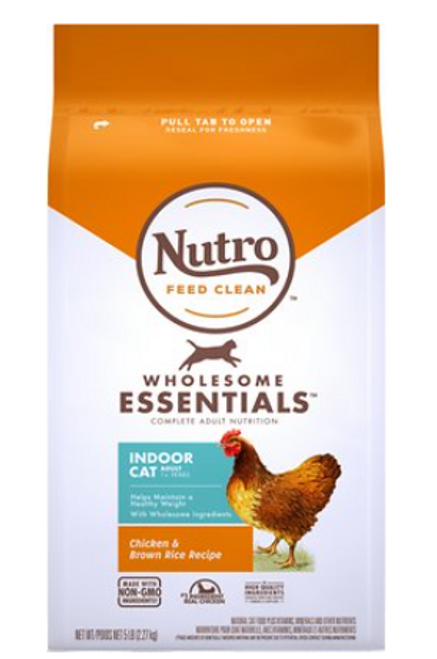 Nutro Indoor Chicken & Brown Rice Adult Dry Cat Food
