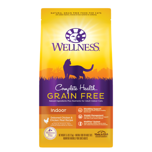 Wellness Complete Health Indoor Deboned Chicken Recipe Grain-Free Adult Dry Cat Food 5.5 lb