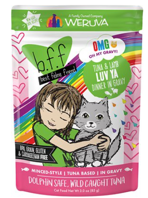 Weruva B.F.F. Oh My Gravy Luv Ya Tuna & Lamb Dinner In Gravy Grain-Free Wet Cat Food