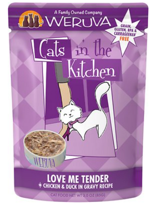 Weruva Cats In The Kitchen Love Me Tender With Chicken & Duck In Gravy Grain-Free Wet Cat Food