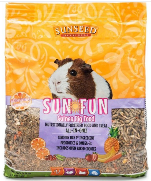 Sunseed Sun Fun Enriched Guinea Pig Food 3.5 lb