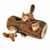 Zippy Paws Log Burrow With Chipmunks Dog Toy