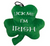 Huxley & Kent St. Patrick's Day Lick Me I'm Irish Shamrock Dog Toy 9 in