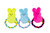 Fetch Peeps Plush Bunny Rope Pull Toy for Dogs, Assorted