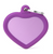 Myfamily Hushtag Aluminum Purple Heart Personalized Dog ID Tag
