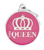 Myfamily Enamel "The Queen" Round Personalized Dog ID Tag