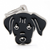 Myfamily Enamel Black Labrador Personalized Dog ID Tag