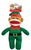 Pet Factory Holiday Sock Monkey Dog Toy 10 in