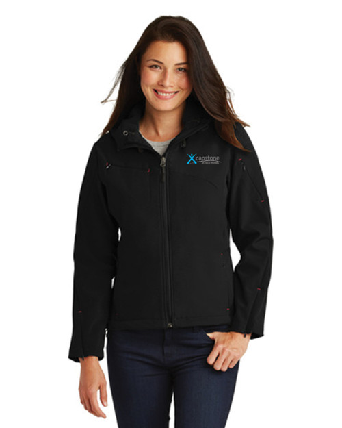 Capstone Physical Therapy - Textured Hooded Soft Shell Jacket