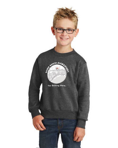 Silver Beach Fan Wear: Crewneck Sweatshirt '26