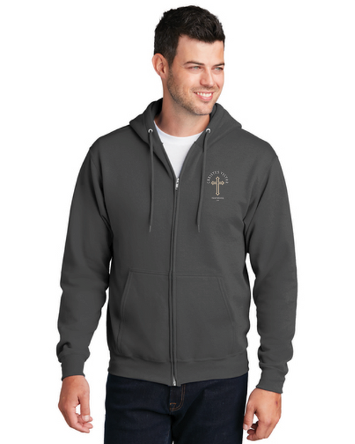 Christ Fellowship: Full-Zip Cotton Hoodie