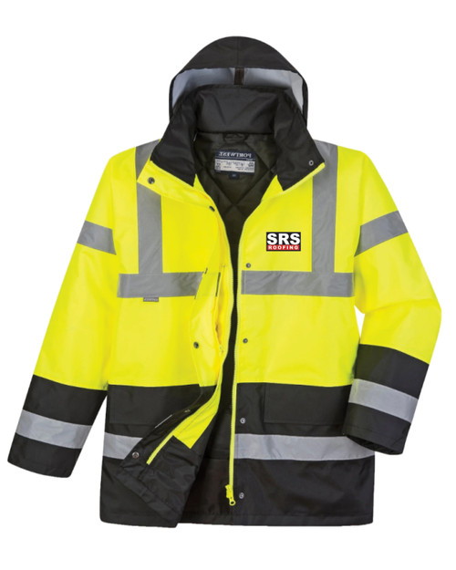 SRS Roofing: Hi-Vis Waterproof Traffic Jacket (ANSI Class 3)