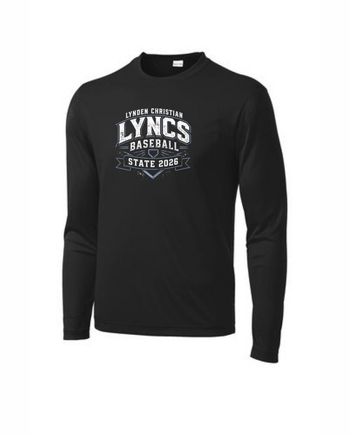 LC Baseball State 2026 Long Sleeve Tech Shirt