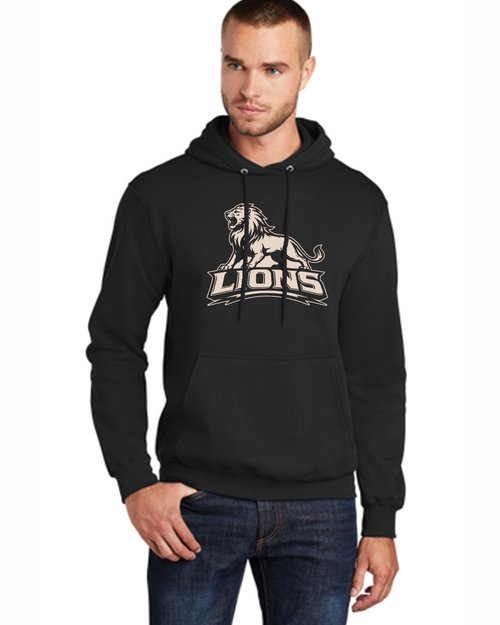 LHS Football 2026 Cotton Hoodie: Lions Logo