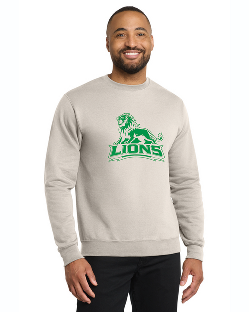 LHS Football 2026 Cotton crewnecks (Natural): Lions Logo
