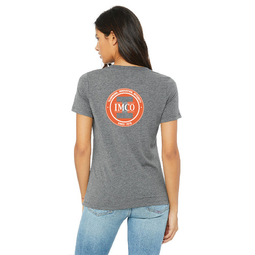 IMCO Bella+Canvas Ladies Relaxed Jersey Short-Sleeve V-neck