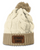 LHS Football 2026 Leather Patch Chunky Knit Beanies