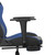  Massage Gaming Chair with Footrest Black&Blue Faux Leather A949-345411