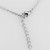 3W425 - Rhodium Brass Necklace with AAA Grade CZ  in Clear A874-3W425