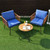 3 Pieces Patio Bistro Furniture Set with Armrest and Soft Cushions B593-HW64408