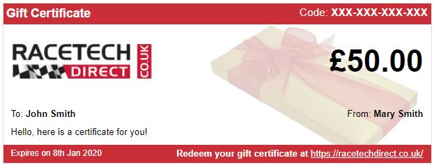 RTD General Gift Certificate