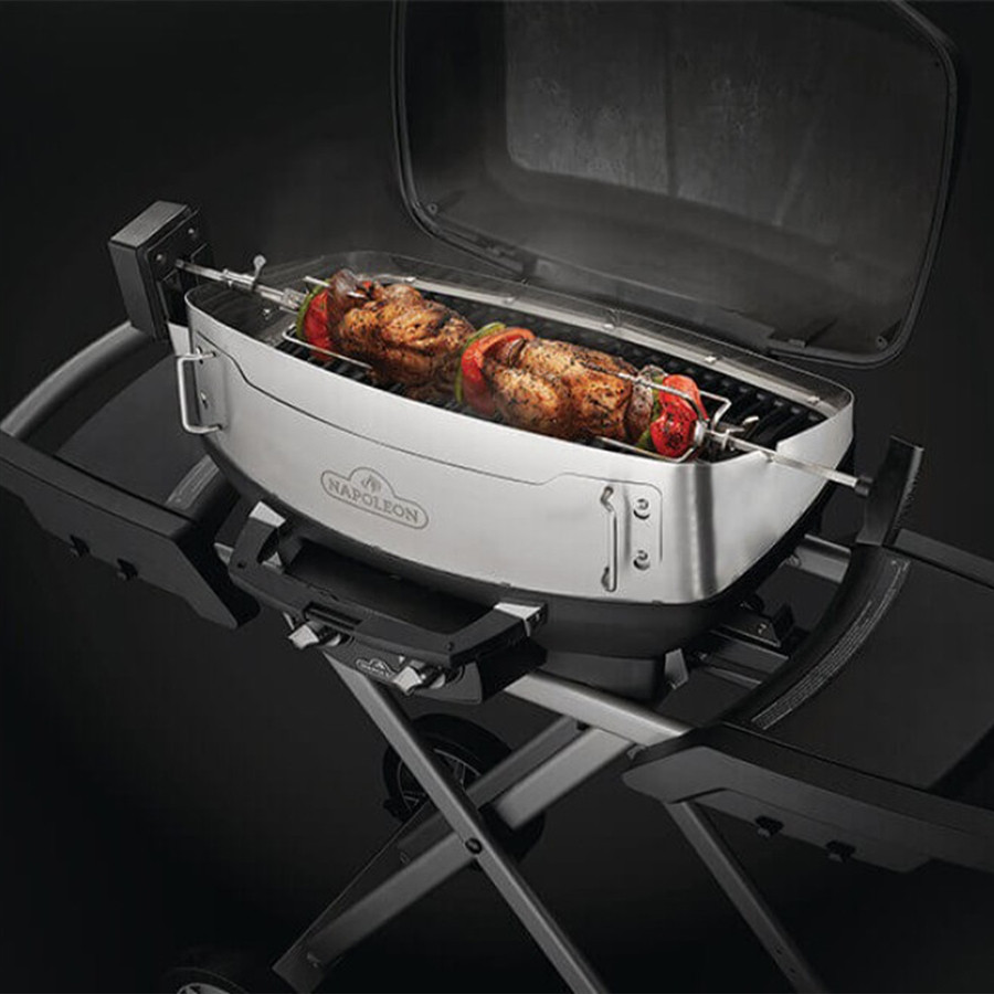 Napoleon Rotisserie and Shroud for PRO/TravelQ Grill