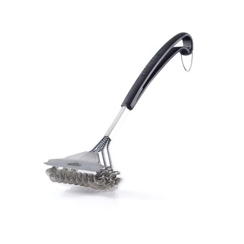 Napoleon Triple-Row Bristle-Free Grill Brush with Rolled Stainless Steel